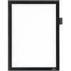 Durable 498901 Cornice espositiva a fissaggio magnetico, Nero