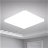 Yafido Plafoniera Led Soffitto 48W Ultra magro UFO Pannello LED Quadrat Bianco Freddo 6500K 4320LM Lampada da Soffitto per Soggiorno Camera da letto Bagno Cucina Corridoio e Balcone 30 * 30 * 4cm