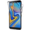 AICEK Cover Compatible Samsung Galaxy J6 Plus, 360°Full Body Cover Samsung J6+ Silicone Case Molle di TPU Trasparente Sottile Custodia per Galaxy J6+ (6.0 Pollici)