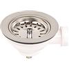 VARIOSAN Valvola a cestello del filtro per lavelli 10988, 1 1/2, Ø 114 mm, acciaio inossidabile