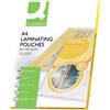 Q-Connect Pouches per plastificatrici Q-Connect 2x80 µm finitura lucida A4 Conf. 100 pezzi - KF04114