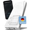 DOORLINE Citofono radio DoorLine Slim DECT bianco, campanello, possibilità di collegare un apriporta, telefono fisso e cellulare con funzione di unità interna, montaggio a parete/su scatola da incasso standard