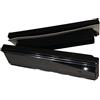 STORMGUARD Black Finish Sleeved Letter Box Cover - Complete Internal and External Draught Excluder