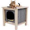 CROCI CUBE DESIGN, Cuccia Gatti, Cestino per gatti, Cat House, Dimensioni 50x50x50cm