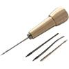 Co-link Rame con punteruolo 4 Aghi da Cucito a Stitcher'Shoe Repair Tool Kit per riparazioni Fai da Te, in Pelle, da Donna, in Tela, Colore: Oro