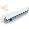 DA LIGHT Faretto Luce Elettrica LED Sottopensile da 7W 350LM 3 Temperatura di Colore Regolabili con Interruttore Montaggio a Parete Lampada Girevole per Illuminazione Interna