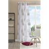 Home fashion - Tenda pronta da appendere, motivo voile stampato, grigio, 245 x 140 cm