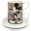 Egan PWM02I/PA Set Tazze Caffe, Modello in The City Parigi, Porcellana, Multicolore, Confezione da 2 pezzi