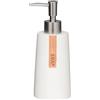 Sealskin Pierra Dispenser per Sapone Liquido, Poliresina, Bianco, 7.4 x 18.5 x 7.3 cm