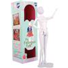 Vervaco Dress Your Doll Manichino per Modelli di Abiti Miniatura 29 cm Bambola Piccola Snodabile da Vestire Plastica Bianca Giochi per Creare Vestiti per Bambole Cucito Creativo Accessori
