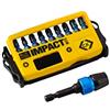 C.K T4510 Set di inserti "Blue Steel" per avvitatore a impulsi - 10 pezzi (PZ/PH), 25mm