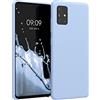 kwmobile Cover per Samsung Galaxy A51 Custodia - Back Case per Smartphone in Silicone TPU - Protezione Gommata - blu chiaro matt