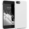 kwmobile Cover per Apple iPhone SE (2022/2020) / iPhone 8/7 Custodia - Back Case per Smartphone in Silicone TPU - Protezione Gommata - bianco