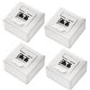 deleyCON 4x CAT 6 Universale Presa di Rete - 2x Porta RJ45 - Schermato - Superficie o Filo - 1 Gigabit Ethernet Rete - EIA/TIA 568A&B - Bianco