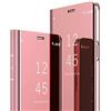 AICase Cover per Samsung Galaxy S8 Custodia a portafoglio trasparente con flip Case (oro rosa)