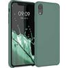 kwmobile Custodia Compatibile con Apple iPhone XR Cover - Back Case per Smartphone in Silicone TPU - Protezione Gommata - verde militare