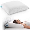 NOFFA - Cuscino Divano Guanciale in Memory Foam, Memory viscoelastico Cuscino Decorativi, Misura 56x56 cm