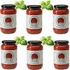 Mariangela Prunotto Azienda Agricola Prunotto Mariangela, Pomodori Pelati Biologici con Foglia di Basilico, Originale, 6 Vasetti da 550 G