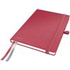 Leitz Complete Quality Notebook A5 a quadretti, 160 pagine, 80 fogli, copertina rigida, carta certificata FSC da 100 g/m², chiusura, segnalibro, porta penna, rosso, 44770025
