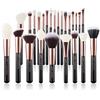 Jessup Brand 25pz Pennello per trucco professionale Fondazione Cosmetici di Bellezza per polvere, ciglia, rossetto Setole in materiale sintetico-naturale T155
