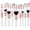 Jessup Brand 25pz Pennello per trucco professionale Fondazione Cosmetici di Bellezza per polvere, ciglia, rossetto Setole in materiale sintetico-naturale T215