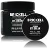 Brickell Men's Products Brickell Men's Ultimate Anti-Aging Routine, crema viso notte antirughe e crema contorno occhi per ridurre gonfiori, rughe, occhiaie, borse sotto gli occhi, naturale e biologica, profumata