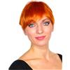 Prettyland Parrucca Capelli Corti Strutturato Taglio Scalato Trendy arancione C643