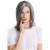 WIG ME UP - GFW891-44 Parrucca Uomo Lunga Liscia Riga Cool Vecchia Rockstar Grigio Grigio scuro con Nero