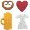 Petra's Bastel News 'Trachten Petra S Kit Creativo News a off78fs02 strame Decorazione, 50 Pezzi Set Dirndl Crema, Feltro