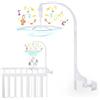 Locisne Culla Braccio mobile con carillon meccanico e supporto prolungato Dado Vite Letto campana senza giocattoli per Baby Girl & Boy