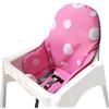 ZARPMA Cuscino Seggiolone coprisedili per Ikea Antilop,Lavabile per Bambini Pieghevole Ikea Childs Sedia coprisedili Ricoperto-Non Include Di Seggiolone E Cintura Di Sicurezza (Rosa)