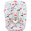 JYOKO KIDS Fodera in Cotone Compatibile con Stokke NewBorn (DINO PARTY)