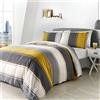 Fusion Set Copripiumino, 52% Poliestere 48% Cotone, ocra, Super-King