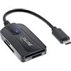 InLine® - Lettore di schede USB 3.1 USB-C, compatibile con SD/SDHC/SDXC, microSD, UHS-II