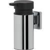 TIGER Dock Dispenser per Sapone Liquido, Acciaio Inox, Cromato, 5.5 x 12.9 x 10.1 cm