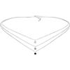 Elli Collana con Cristalli Swarovski da Donna, in Argento 925, Argento, Misura 36