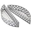 RÖSLE cestello per carbone F60/F60 AIR, 2 pezzi, cestelli per carbone per un calore uniforme nel barbecue a bollitore, adatto per barbecue a bollitore con diametro di 60 cm, acciaio, argento