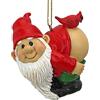 Design Toscano Ornamento di Natale - Garden Gnomes Figurine - Loonie Moonie Gnome - Gnomi Spregiudicatezza - Statue Mooning Gnomi
