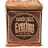 Ernie Ball, Everlast Light Coated Phosphor Bronze, Corde per chitarra acustica, diametro 11-52