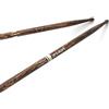 Promark Pro Mark Bacchette Batteria - Classic 5A Drum Sticks - FireGrain - Nessuna vibrazione in eccesso - Finitura laccata, Punta di legno ovale, Legno di hickory - 1 Coppia