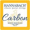 Hannabach Corde per chitarra classica CARBONO Tensione medio/alto - set di 3 corde cantini (Mi1+Si2+Sol3)