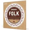 D'Addario Corde D'Addario EJ33 in nylon per chitarra folk, con pallino finale, bronzo 80/20/cantini in nylon trasparente