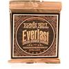 Ernie Ball, Everlast Extra Light Coated Phosphor Bronze, Corde per chitarra acustica, diametro 10-50