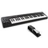 M-Audio Keystation 49MK3 + SP-2 - Tastiera Controller MIDI USB a 49 Tasti, Controlli Assegnabili, Pacchetto software + Pedale di Sustain Universale in Stile Pianoforte