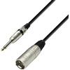 Adam Hall Cables 3 STAR MMP 1000 - Cavo Microfono XLR maschio a Jack mono da 6,3 mm 10 m