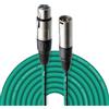 Stagg Alta Qualità Plug Cavo per Microfono XLRf to XLRm, 10m, Verde
