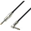 Adam Hall Cables 3 STAR IPR 0300 - Cavo Strumenti Jack mono da 6,3 mm a Jack Angolare mono da 6,3 mm 3 m