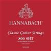 Hannabach 652397 Set Corde per Chitarra Classica Serie 800, Tensione Alta, Argentato