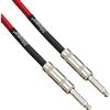 Hosa 3GT-18C3, Cloth Guitar Cable, Hosa Straight to Same, 18 ft, RD/GN