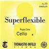 Thomastik-Infeld Thomastik Corda per Violoncello 4/4 Superflexible - corda Do nucleo corda in acciaio, rivest. argento, pesante